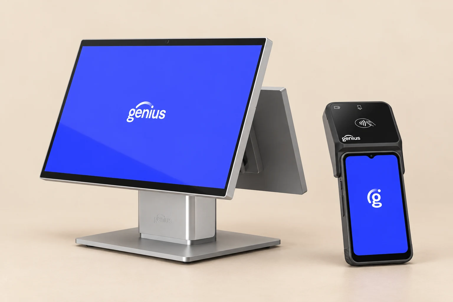 Studio composition of Genius GC26 countertop and Handheld 2.5